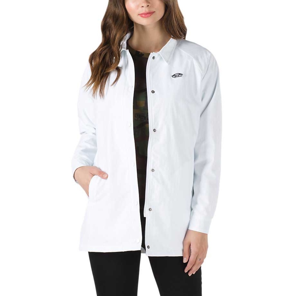 NEW- Vans White Thanks Coach Long Waterproof Jacket